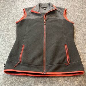 Women’s grey and orange Eddie  Bauer  vest TS Tall small